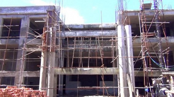 Massive Corruption : Poor quality material used in construction of Kailasahar Multicultural Complex Massive Corruption : Poor quality material used in construction of Kailasahar Multicultural Complex